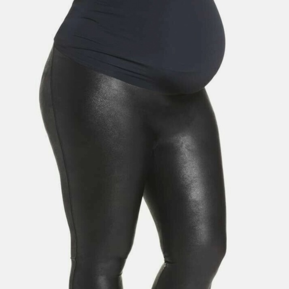 Spanx maternity Faux leather look leggings - Picture 1 of 4